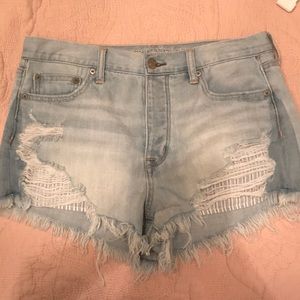 American eagle high waisted shorts.